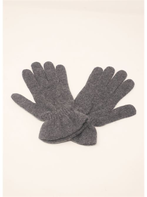 guanti in pelle e cashmere grigi Art Tricot | GUANTIGRIGIO